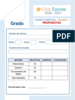 RESPUESTAS-Examen Trimestral Segundo Grado BLOQUE1 2020-2021