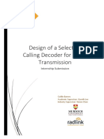 Design of A Selective Calling Decoder For Radio Transmission