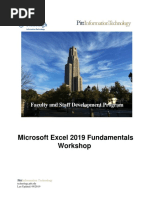 Microsoft Excel 2019 Fundamentals_Manual