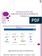 Evaluación de Proyectos de Inversión Publica