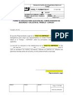 FT-SST-006 Formato Convocatoria Elección Del COPASST