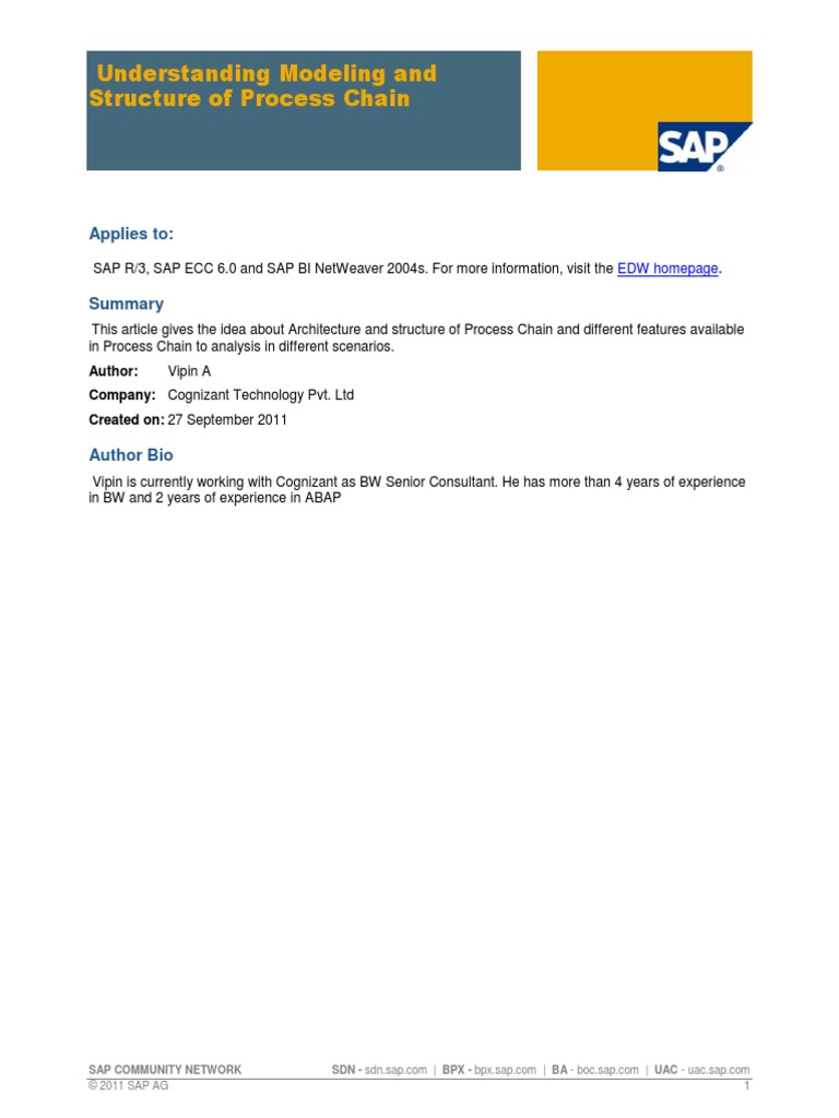 Understanding Modeling and Structure of Process Chains | PDF | Ibm ...
