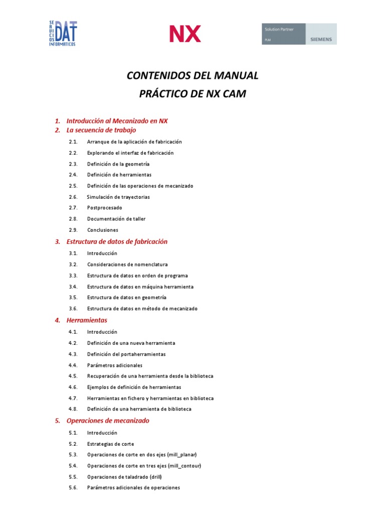 Manual Práctico de NX CAM | PDF | Mecanizado | Metalurgia