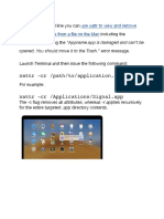 Use Terminal For Repair App in Macos