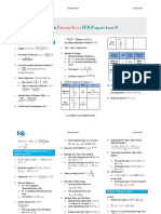 FinQuiz - CFA Level 2, 2020 - 2021 - Formula Sheet