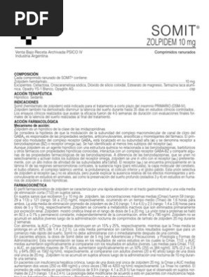 Precio de zolpidem somit