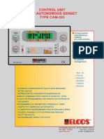 Control Unit For Autonomous Genset TYPE CAM-325: GE/FO-150604
