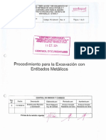 Procedimiento para Excavación con Entibados Metálicos