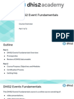 DHIS2 Event Fundamentals: Course Overview Part 1 of 2