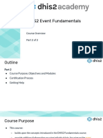 DHIS2 Event Fundamentals: Course Overview Part 2 of 2
