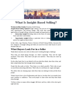 What Is Insight - Based Selling ?