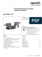 Proportional Directional Valve, Direct Operated Without Electrical Position Feedback Type WRA XE