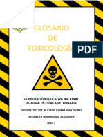Glosario de Toxicología - OP