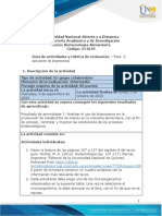 Guía de actividades y rúbrica de evaluación - Unidad 1- Fase 2 - Aplicación de bioprocesos-1