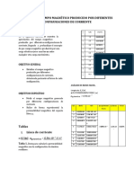 Estudio Del Campo Magnético Producido Por Diferentes Configuraciones de Corriente