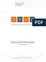 Manual Instructor SAVA V1