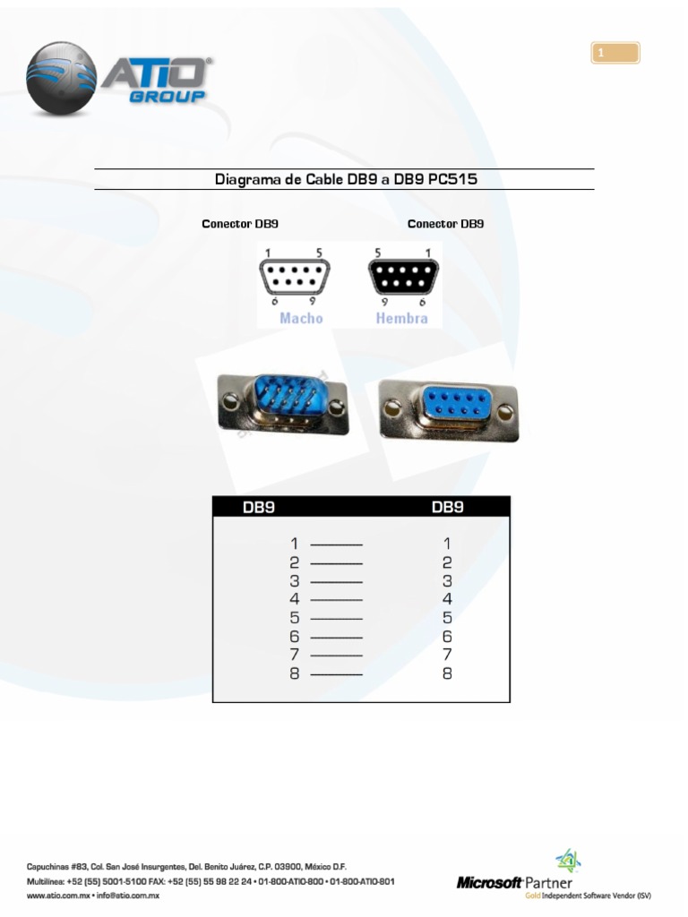 Diagrama de Cable DB9 A DB9 PC515 PDF
