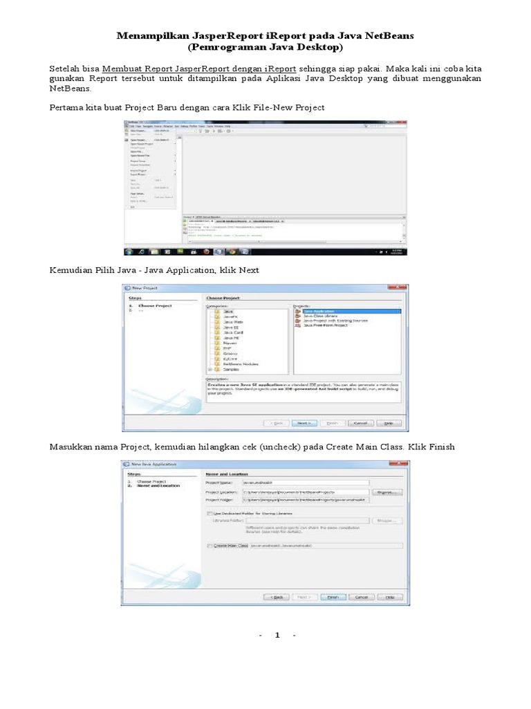 Menampilkan JasperReport di NetBeans | PDF