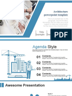 Architecture Powerpoint Template: Title Example Title Example Title Example