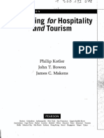 Table of Contents for Tourism and Hospitality Marketing