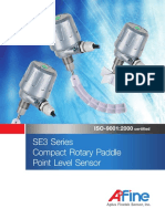SE3 Series Compact Rotary Paddle Point Level Sensor: Certified