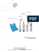 Pieza de Mano Micromotor Punta Recta y Contra-Angulo Odontologico