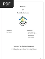 Download Report on Pesticide Industry by Bharat Sharma SN49604237 doc pdf