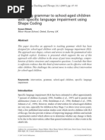 Download Ebbels 2007 Shape Coding CLTT by diedie_chan_08 SN49604512 doc pdf