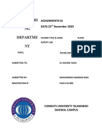 Civil Engineeri NG Departme NT: Assignment# 02 DATE:22 November 2020