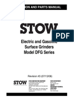 Electric and Gasoline Surface Grinder Model DFG Series