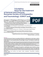 Guidance and Guideline-Recommendations For The Treatment of Femoral Neck Fractures Romanian Society of Orthopaedics and Traumatology - SOROT 2018