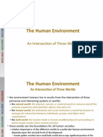 The Human Environment: An Intersection of Three Worlds