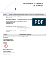 Cal Hidratada - SDS 2018-07-02 Rev 1.00 - MX ES