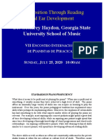 Transposition Through Reading and Ear Development: Dr. Geoffrey Haydon, Georgia State University School of Music