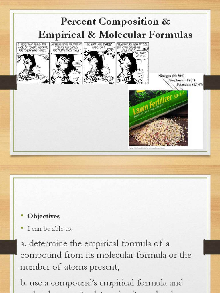 Empirical and Molecular Formulas Guide | PDF | Mole (Unit) | Molecules