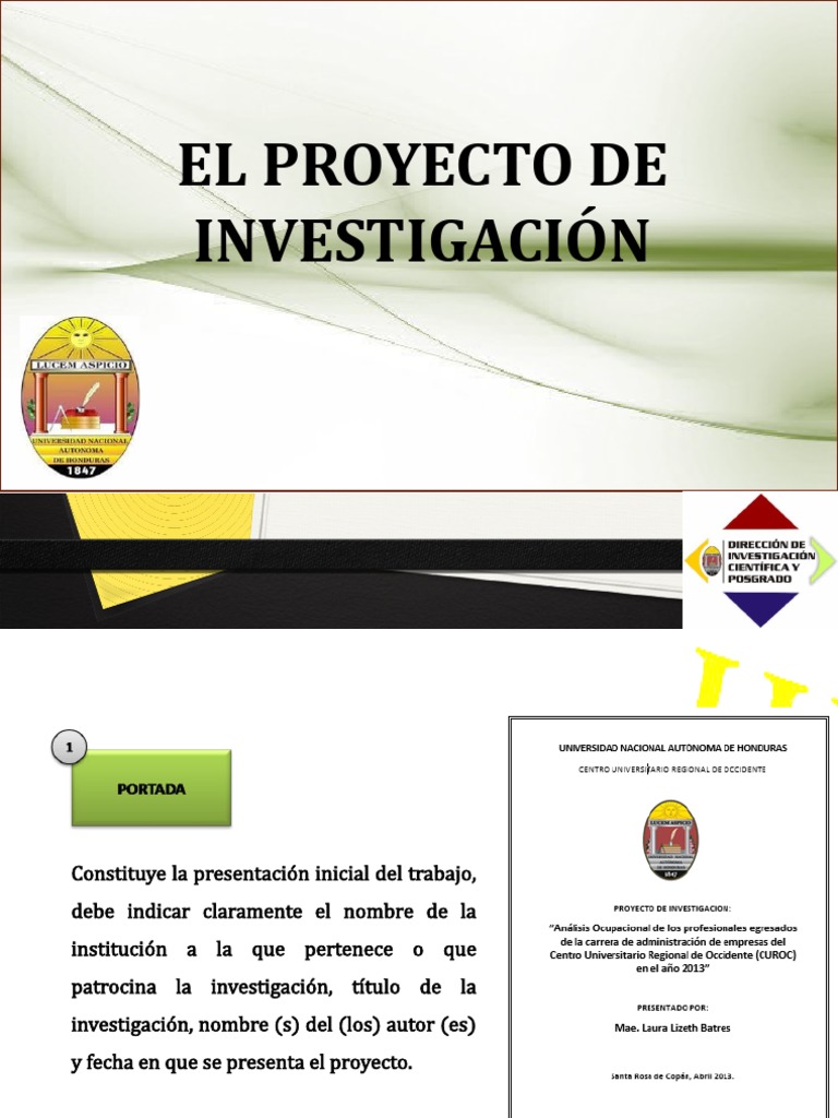 Explicación de Los Pasos Del Proyecto de Investigación | PDF ...