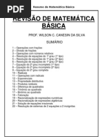Resumo de Matemática Básica