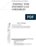 Accesiing the Standard Cgi ( Common Gate Way Interface ) Variables