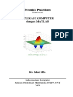 Aplikasi Komputer Dengan Matlab