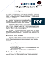 Gobierno y Régimen Disciplinario Del Notario