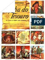 Album de Figurinhas com a História A Ilha do Tesouro 1962 (Editora Brasil-América Limitada)