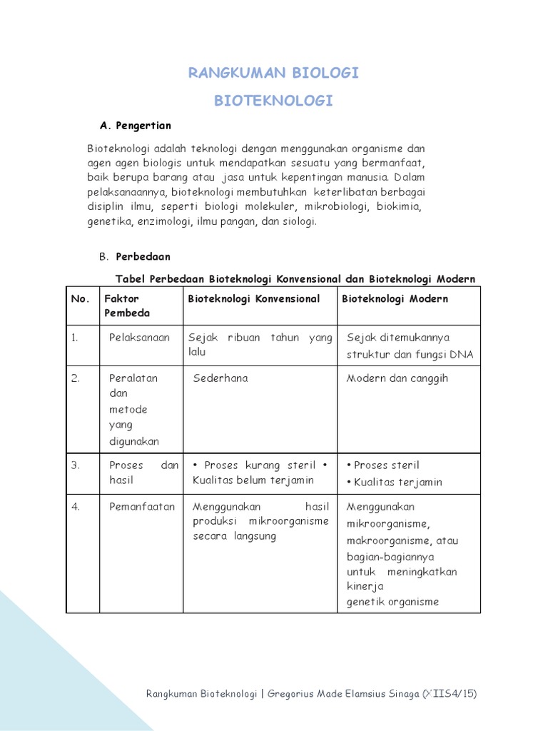 Rangkuman Biologi | PDF | Kesehatan Holistik | Sains & Matematika