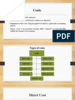 Costs: Costs Are Different From Expenses