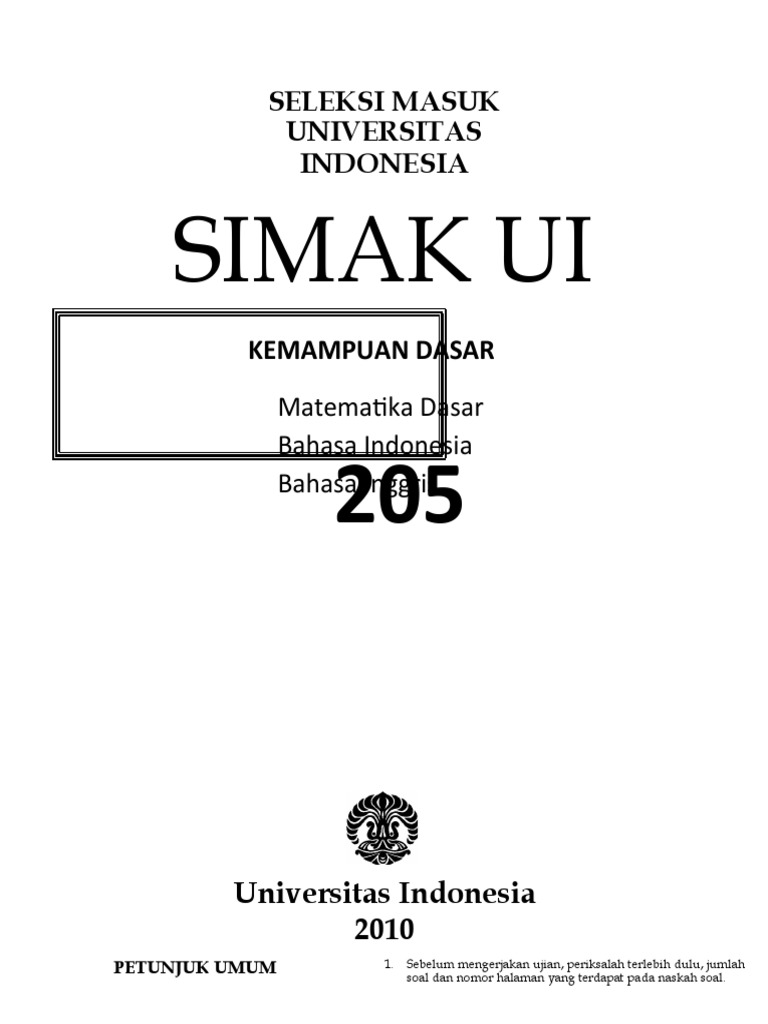 Simak Ui 2015 Siswa Xii | PDF | Karier & Perkembangan