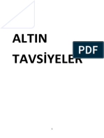 Altın Tavsiyeler