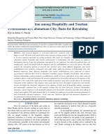 Emotional Exhaustion Among Hospitality and Tourism Professionals in Cabanatuan City: Basis For Retraining