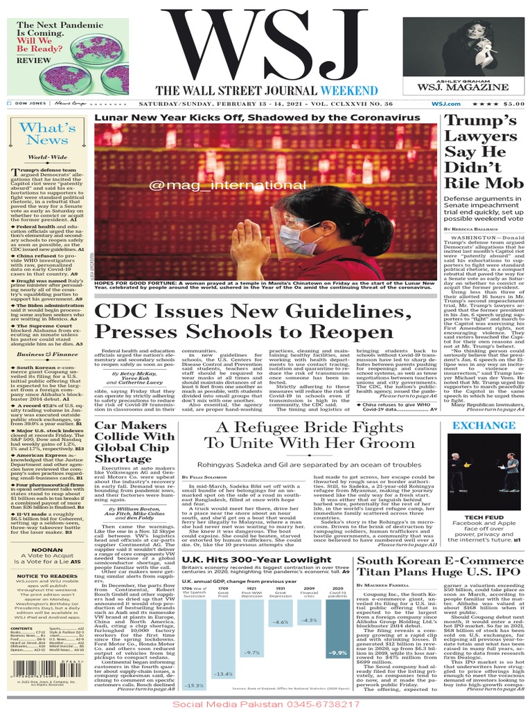 14 Feb Wall Street Journal | PDF | Donald Trump | American Government