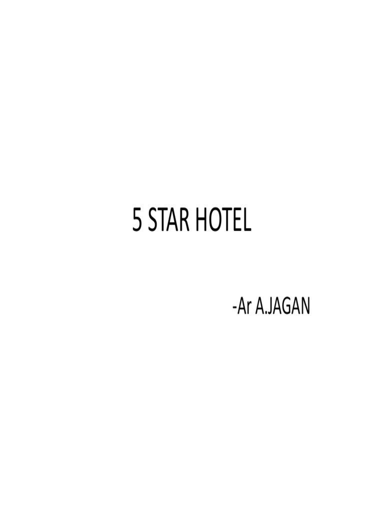 5 Star Hotel | PDF | Kitchen | Restaurants