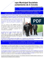 +bienestar + Progreso + Ciudad: Grupo Municipal Socialista Ayuntamiento de A Coruña