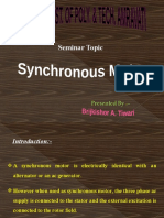 Synchronous Motor Seminar